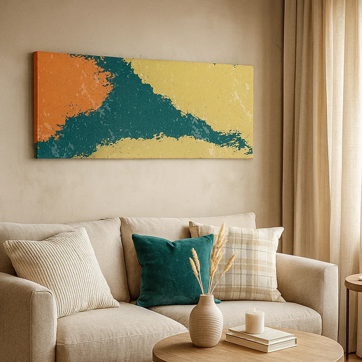 Cuadro sobre lienzo - Impresión de Imagen - Abstracción - a cámara lenta - 30x30 cm