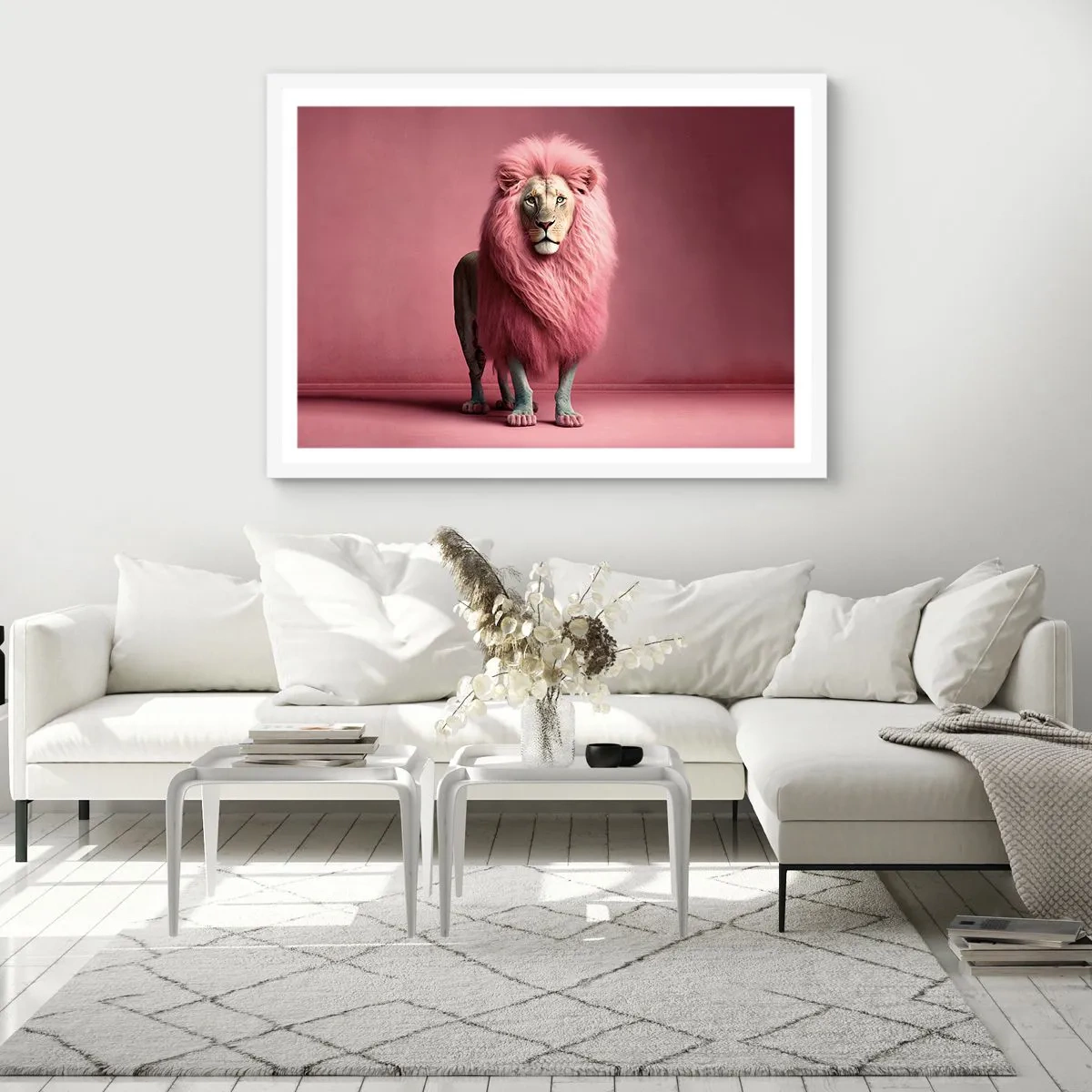 Póster en marco blanco - Y ya no me tienes miedo - 100x70 cm