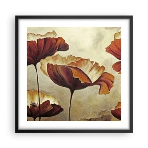 Póster en marco negro - Prado de prados - 50x50 cm