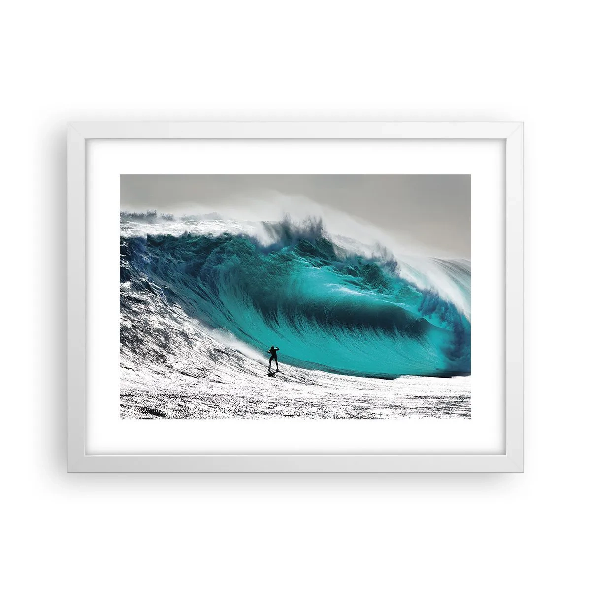 Póster en marco blanco - Reto aceptado - 40x30 cm