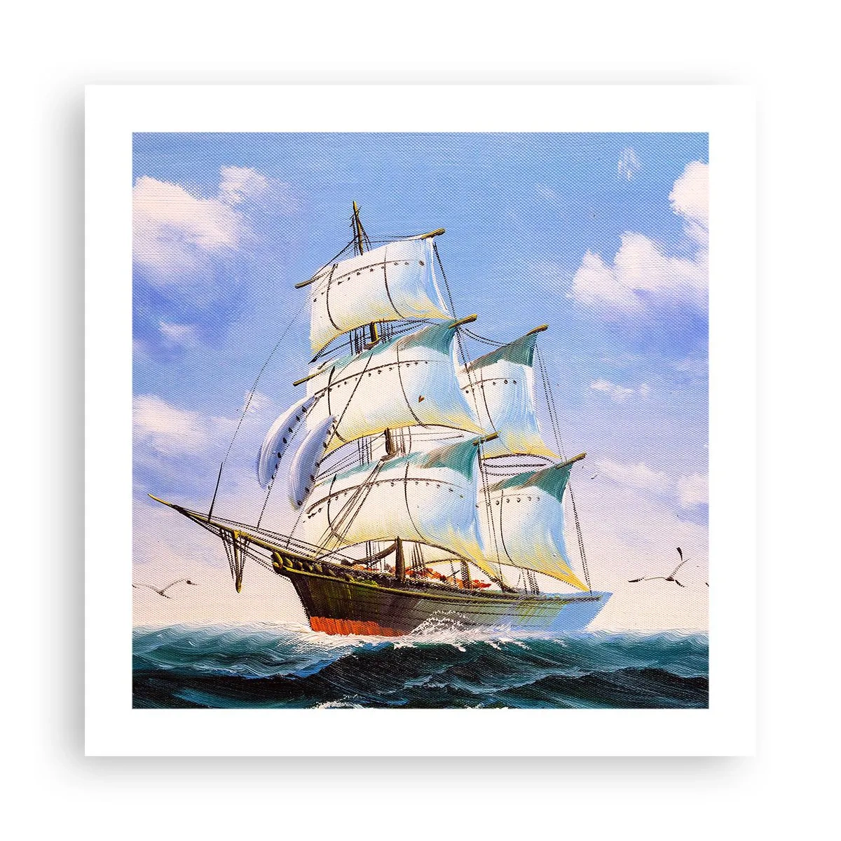Póster - Orgulloso con el viento - 50x50 cm