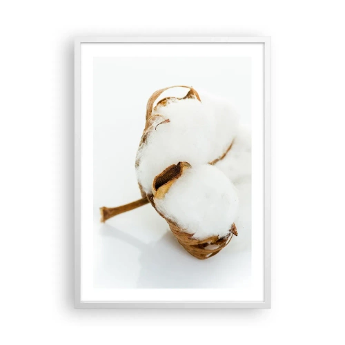 Póster en marco blanco - Suave por naturaleza - 50x70 cm