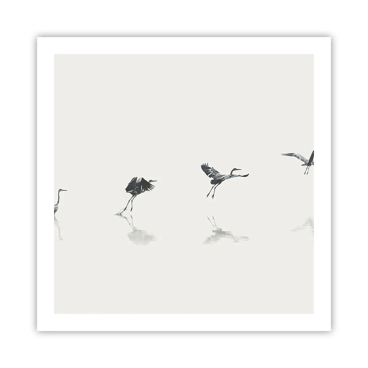 Póster - Cuatro sencillos pasos para despegar - 60x60 cm