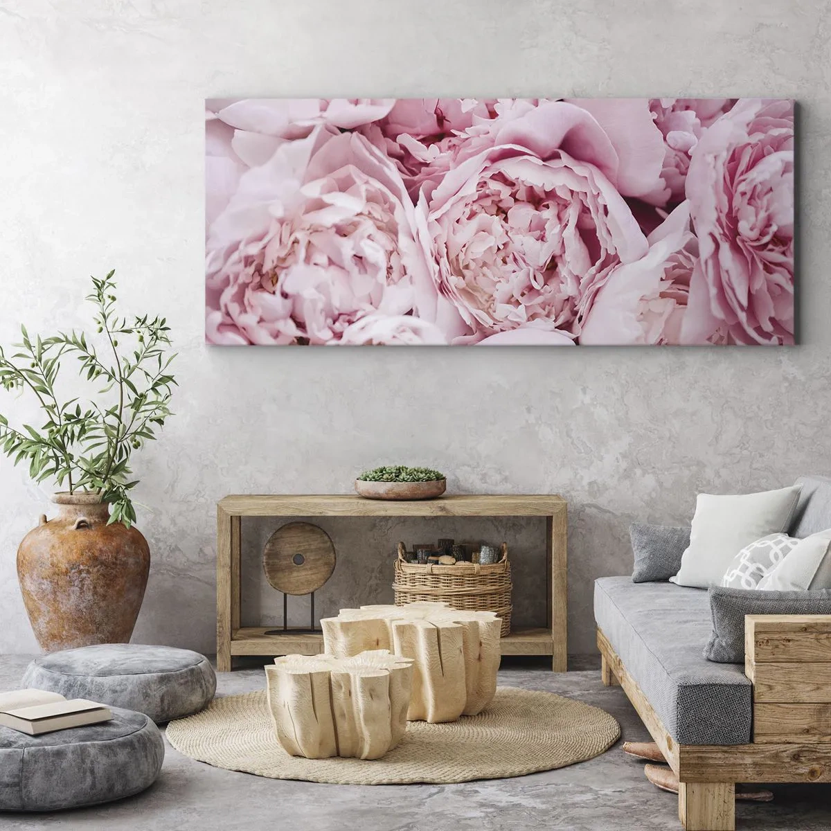 Cuadro sobre lienzo - Impresión de Imagen - Cálido y fragante - 100x40 cm