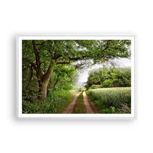 Póster en marco blanco - Ensueño - 100x70 cm