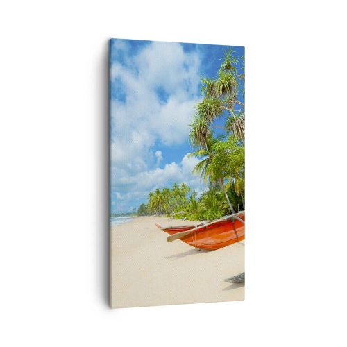 Cuadro sobre lienzo - Impresión de Imagen - El encanto de los trópicos - 45x80 cm