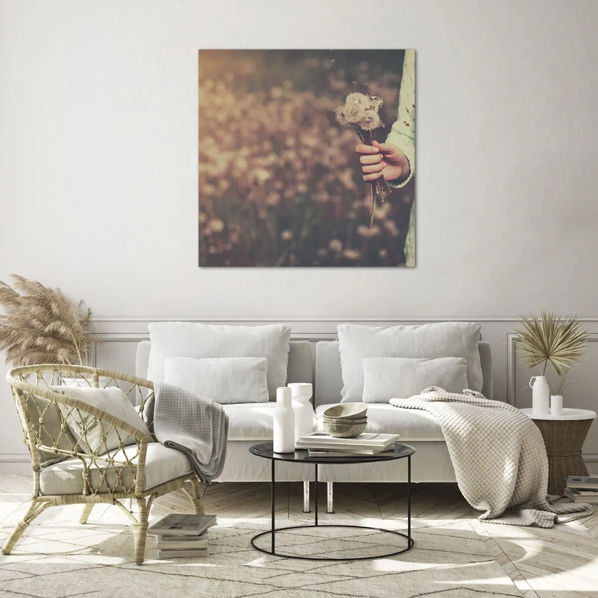 Cuadro sobre vidrio - Impresiones sobre Vidrio - Deténgalos, por favor - 70x70 cm