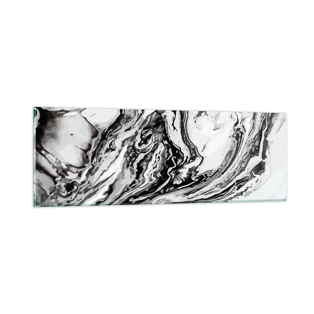 Cuadro sobre vidrio - Impresiones sobre Vidrio - Al principio existía el caos - 90x30 cm