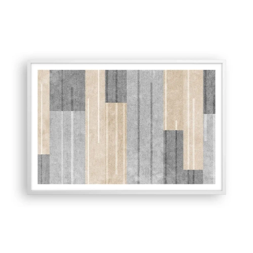 Póster en marco blanco - Composición: sostener la vertical - 91x61 cm