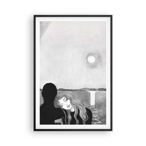 Póster en marco negro - Siempre un misterio - 61x91 cm