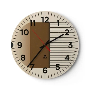 Reloj de pared - Reloj de vidrio - Varios estados - 40x40 cm