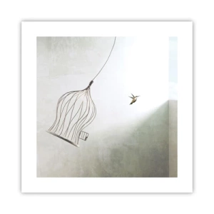 Póster - Aquí debo estar - 40x40 cm