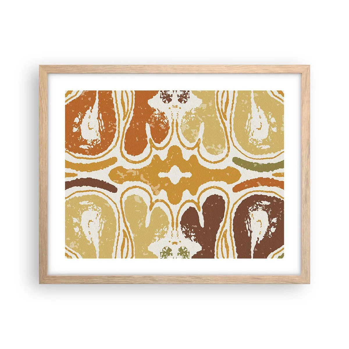 Póster en marco roble claro - Abstracción sentimental - 50x40 cm