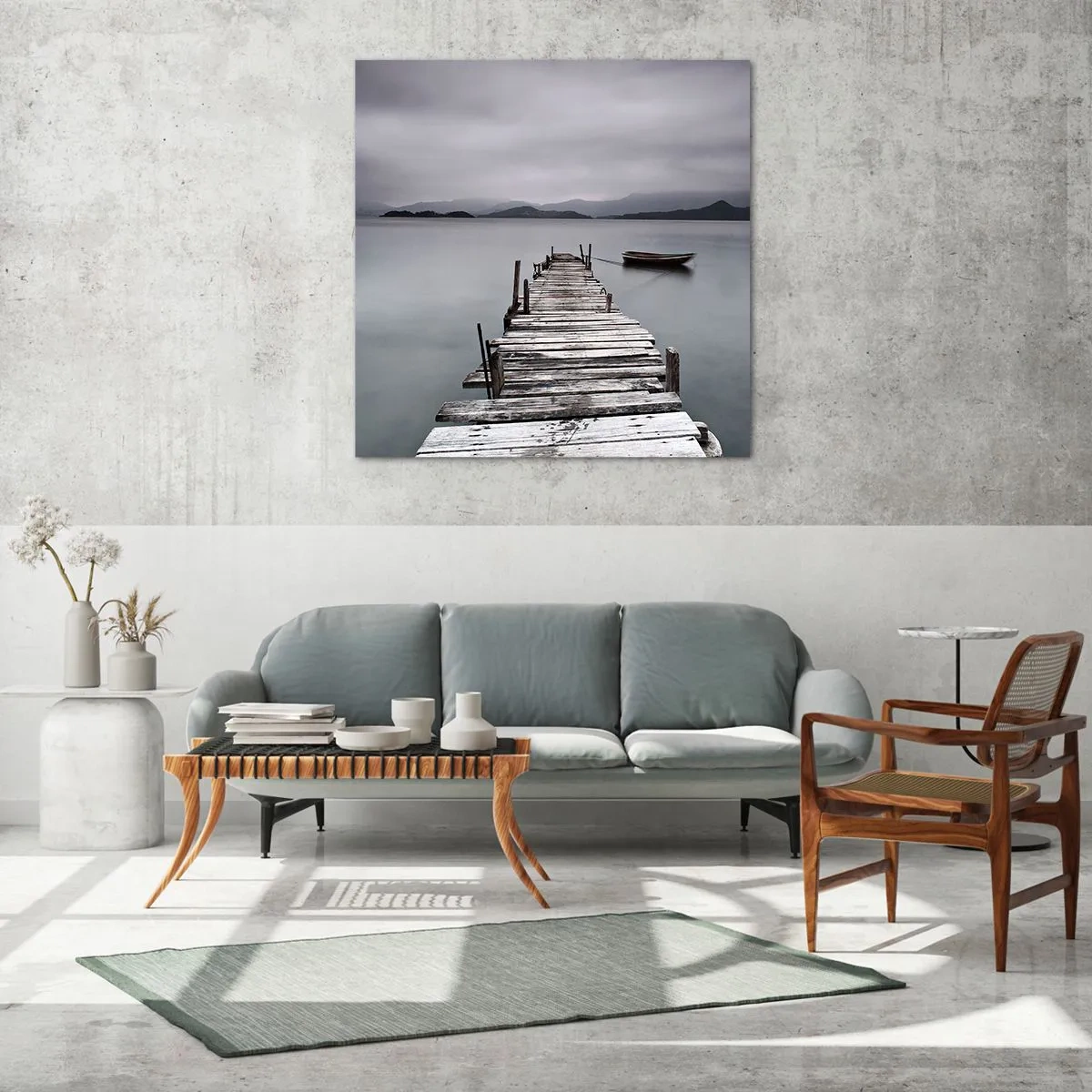 Cuadro sobre vidrio - Impresiones sobre Vidrio - Mañana partimos - 70x70 cm