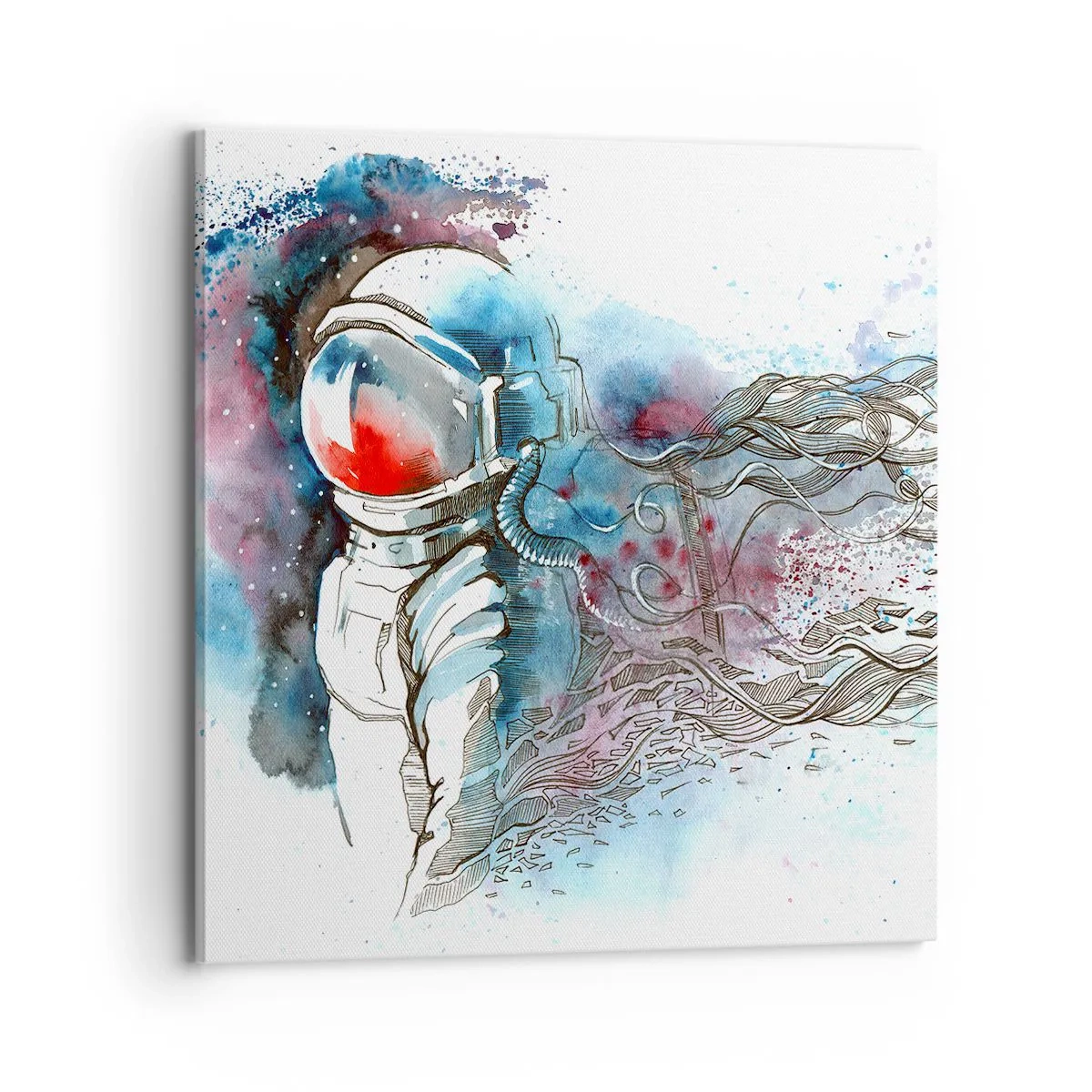 Cuadro sobre lienzo - Impresión de Imagen - A solas con el cosmos - 70x70 cm
