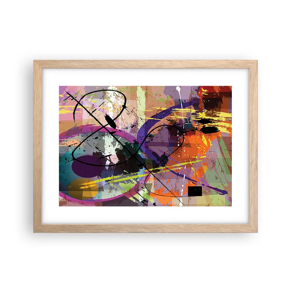 Póster en marco roble claro - Siempre hay más de un camino - 40x30 cm