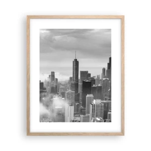 Póster en marco roble claro - Paisaje americano - 40x50 cm