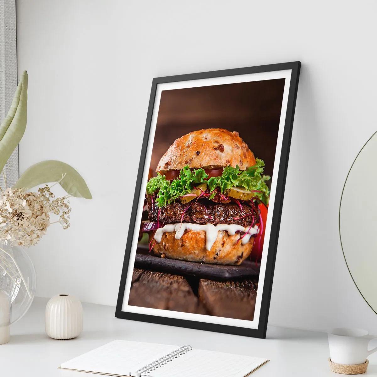 Póster en marco negro - El sueño americano - 30x40 cm