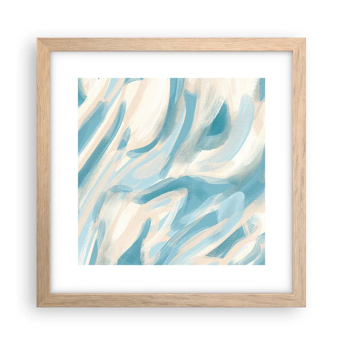 Póster en marco roble claro - Brisas primaverales - 30x30 cm