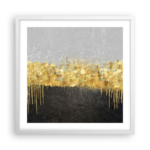 Póster en marco blanco - Hacia arriba y hacia abajo - 50x50 cm