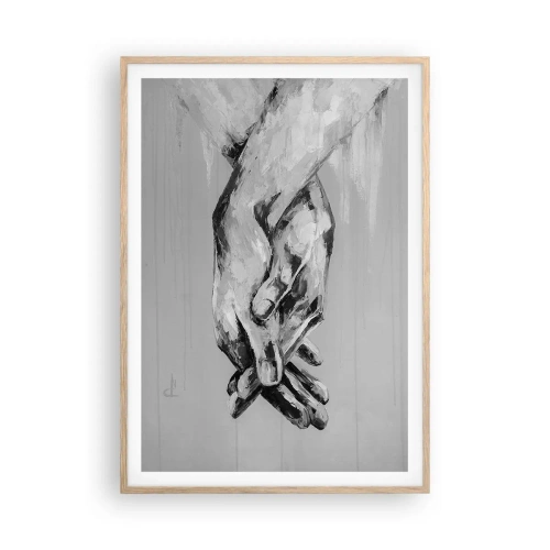 Póster en marco roble claro - El comienzo... - 70x100 cm