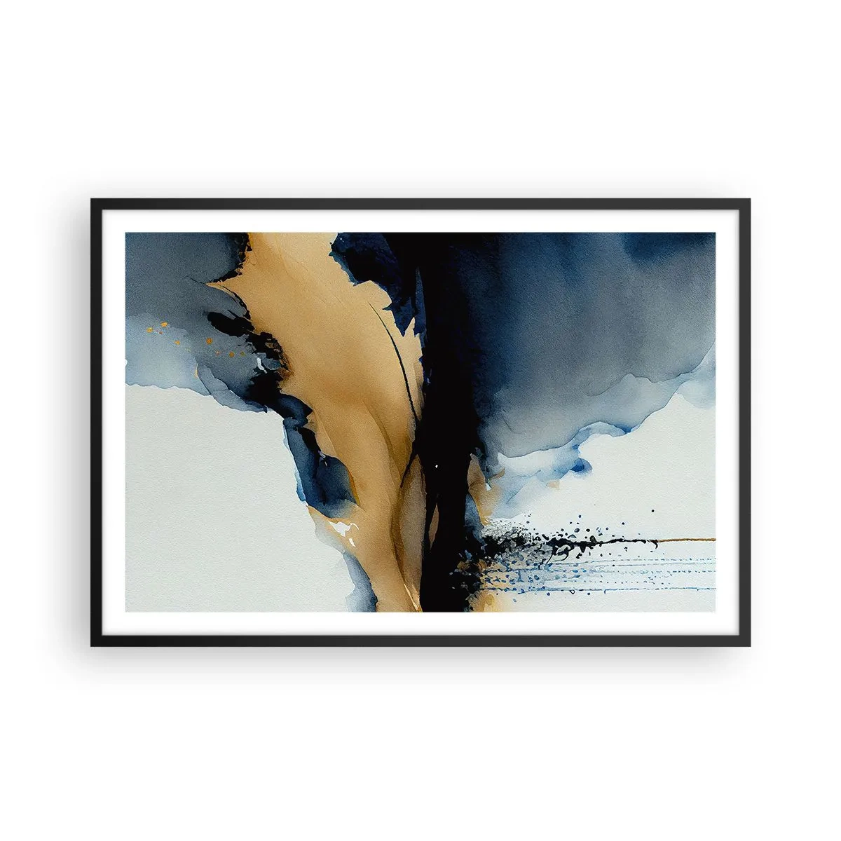 Póster en marco negro - Tras el telón - 91x61 cm