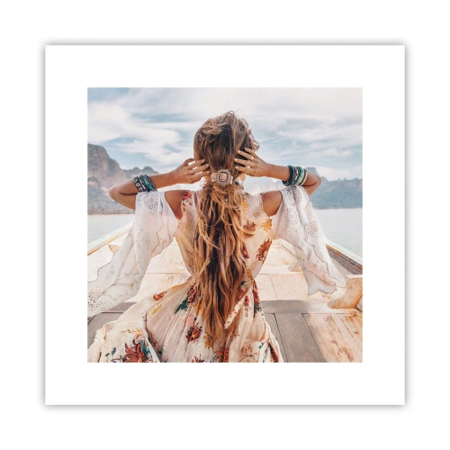 Póster - Rumbo a la felicidad - 30x30 cm