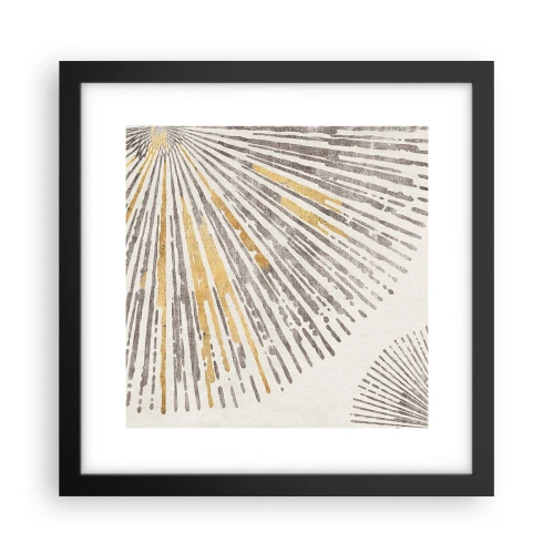 Póster en marco negro - Belleza lineal - 30x30 cm