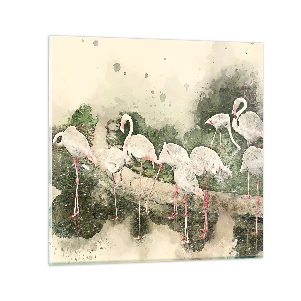 Cuadro sobre vidrio - Impresiones sobre Vidrio - Un sueño exótico - 70x70 cm