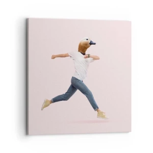 Cuadro sobre lienzo - Impresión de Imagen - Una pizca de absurdez - 70x70 cm