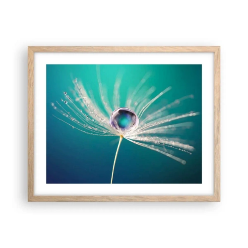 Póster en marco roble claro - Momento místico - 50x40 cm