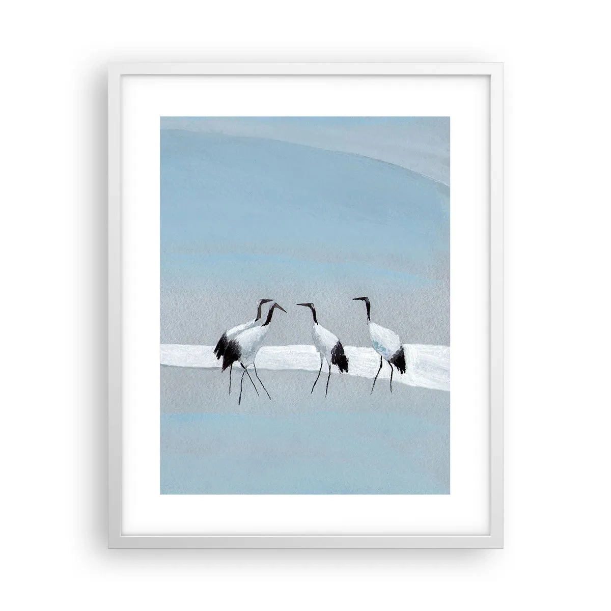 Póster en marco blanco - Después de un día caluroso - 40x50 cm