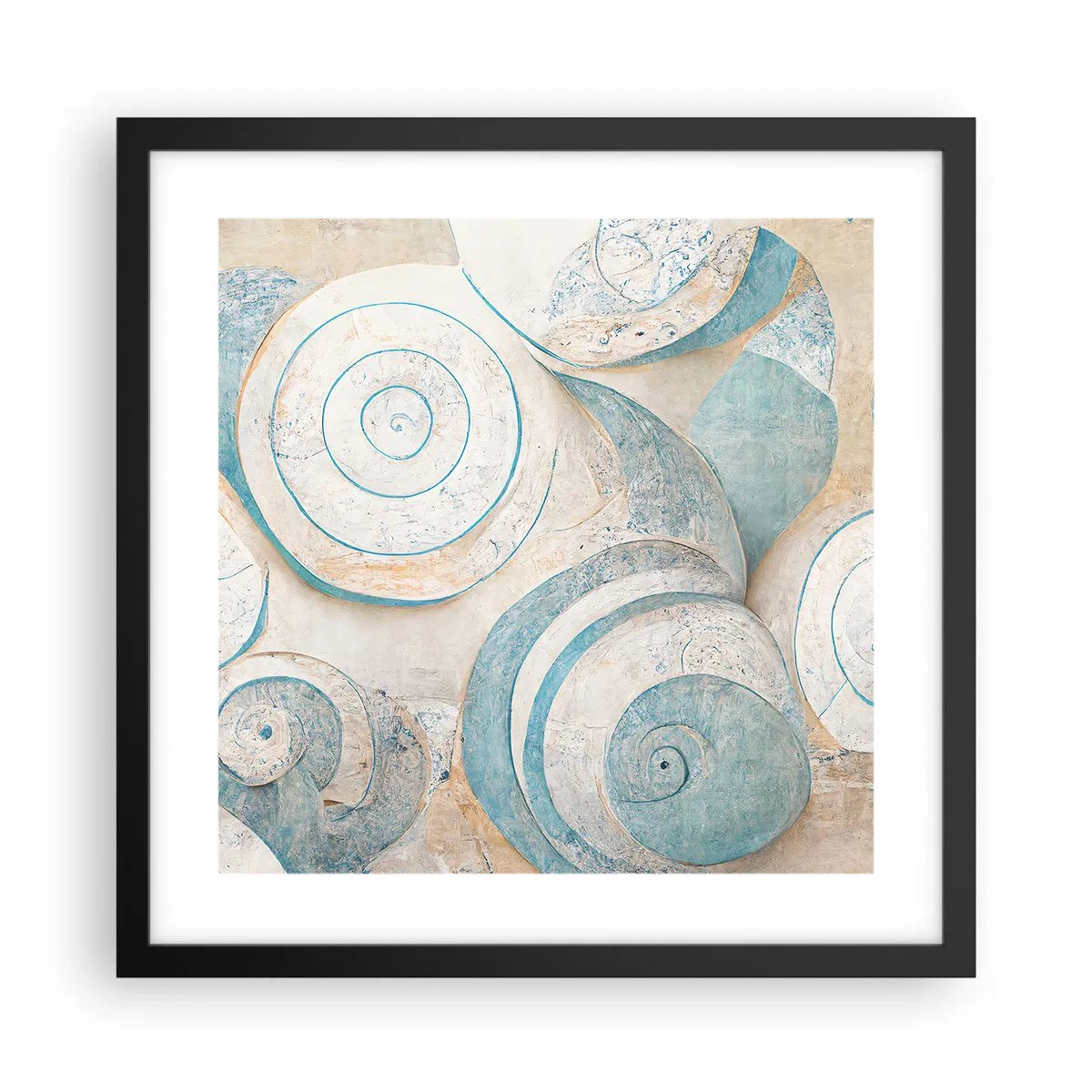 Póster en marco negro - ¿Qué esconden en su interior? - 40x40 cm