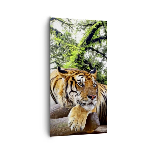 Cuadro sobre lienzo - Impresión de Imagen - Atentamente - 65x120 cm