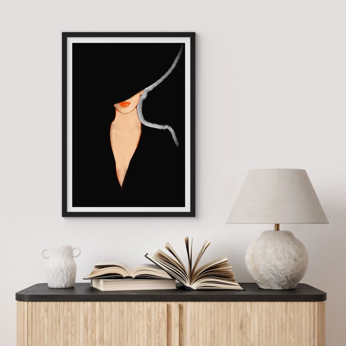 Póster en marco negro - Elegancia y estilo - 70x100 cm