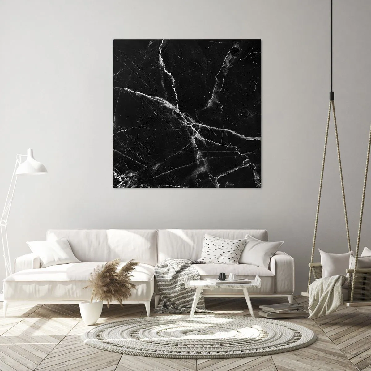 Cuadro sobre lienzo - Impresión de Imagen - La vida secreta de la piedra - 60x60 cm