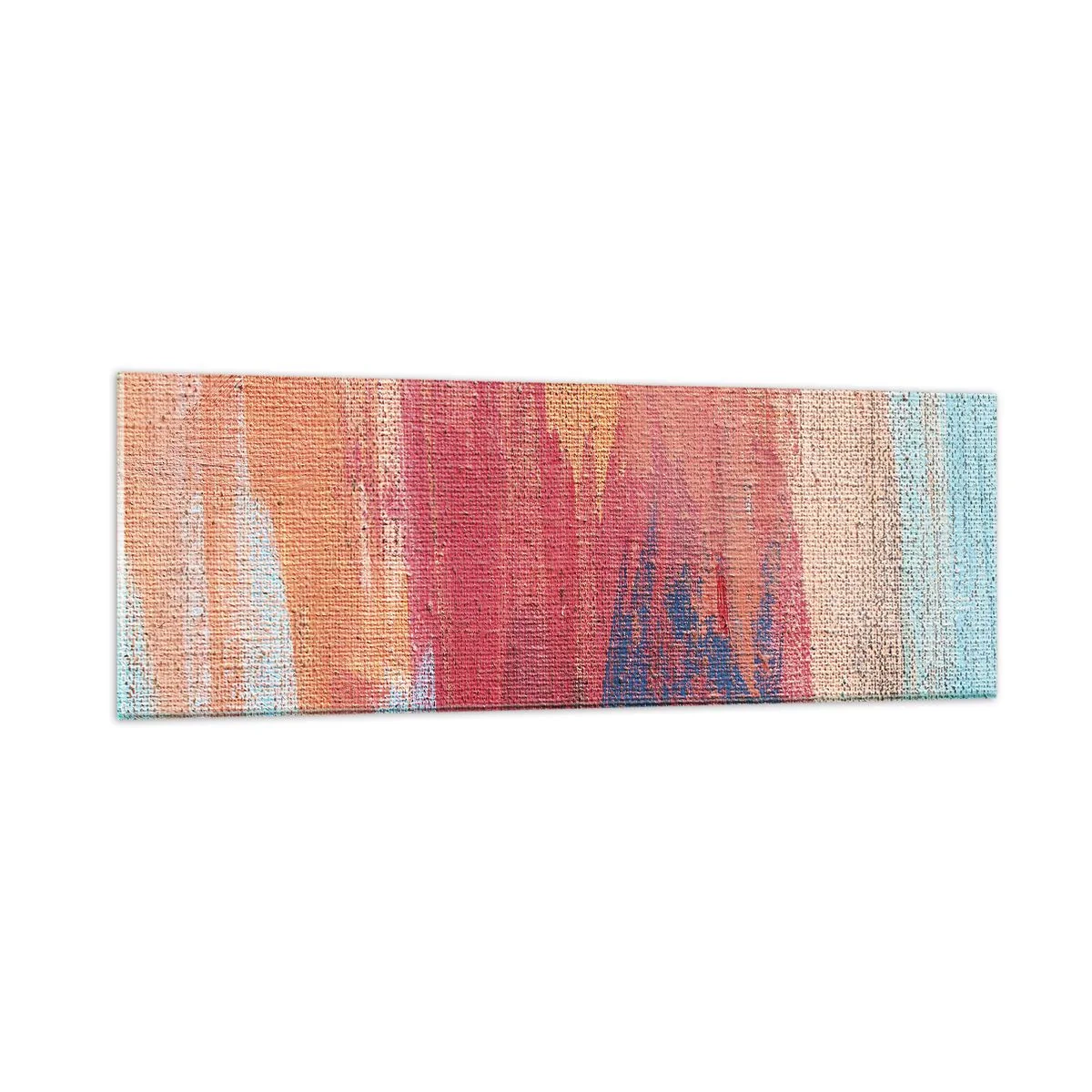 Cuadro sobre vidrio - Impresiones sobre Vidrio - Trazos de arco iris - 90x30 cm