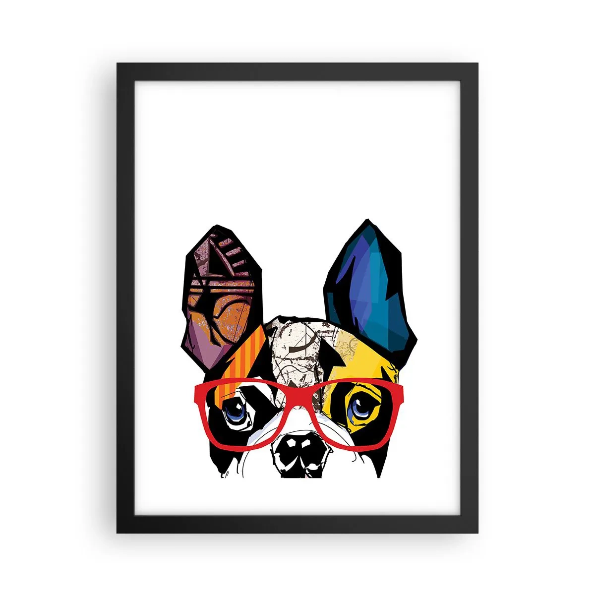 Póster en marco negro - El intelectual - 30x40 cm
