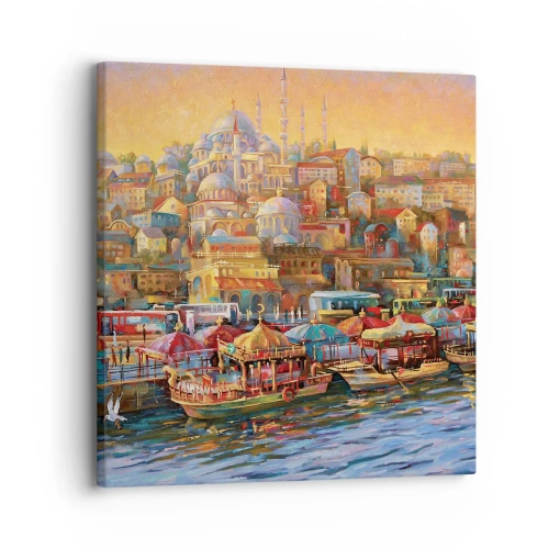 Cuadro sobre lienzo - Impresión de Imagen - Una historia en Estambul - 30x30 cm