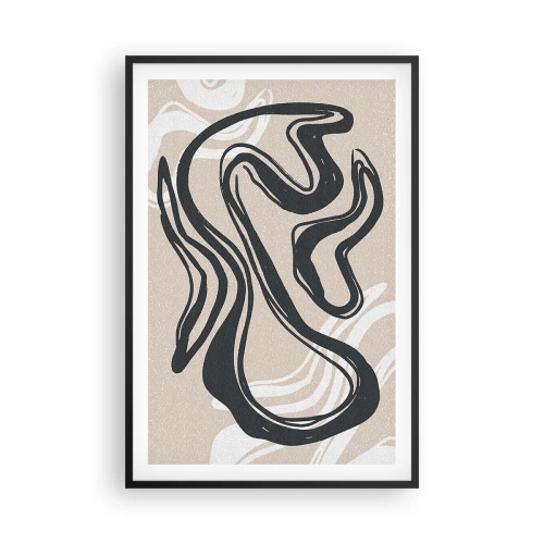 Póster en marco negro - Expresión multiplicada - 61x91 cm