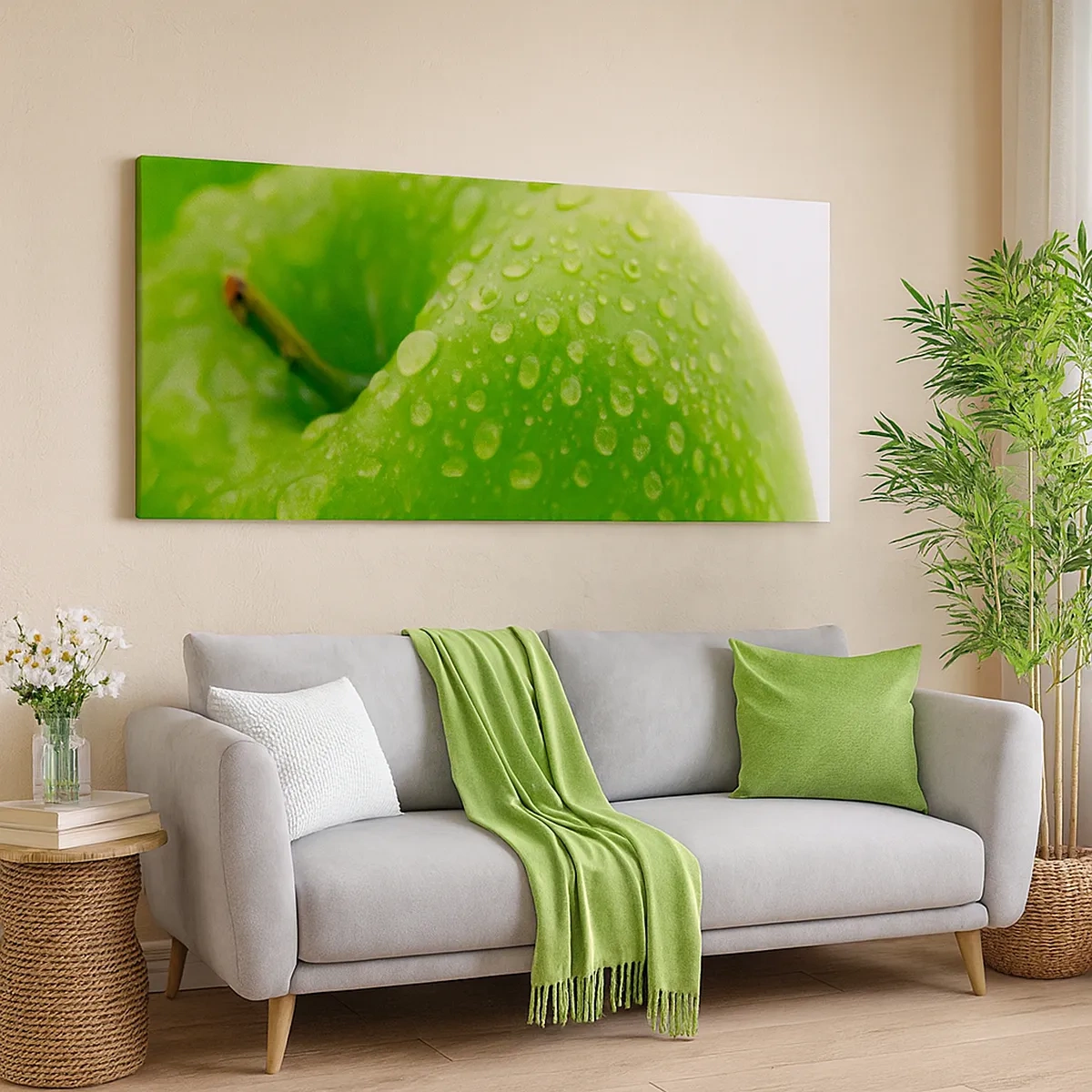 Cuadro sobre lienzo - Impresión de Imagen - Frescor verde - 30x30 cm