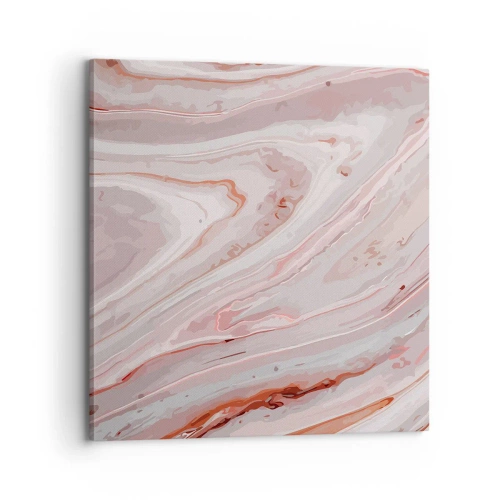 Cuadro sobre lienzo - Impresión de Imagen - Rosa líquido - 70x70 cm
