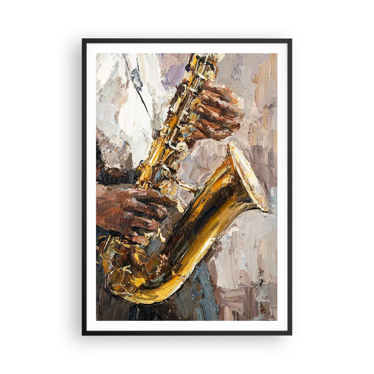 Póster en marco negro - Llegó el momento del solo - 70x100 cm