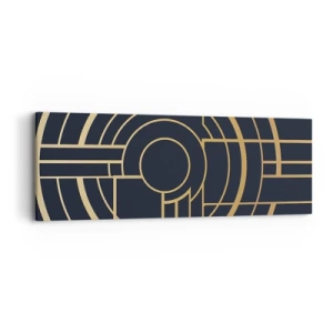 Cuadro sobre lienzo - Impresión de Imagen - Giro de los elementos - 90x30 cm