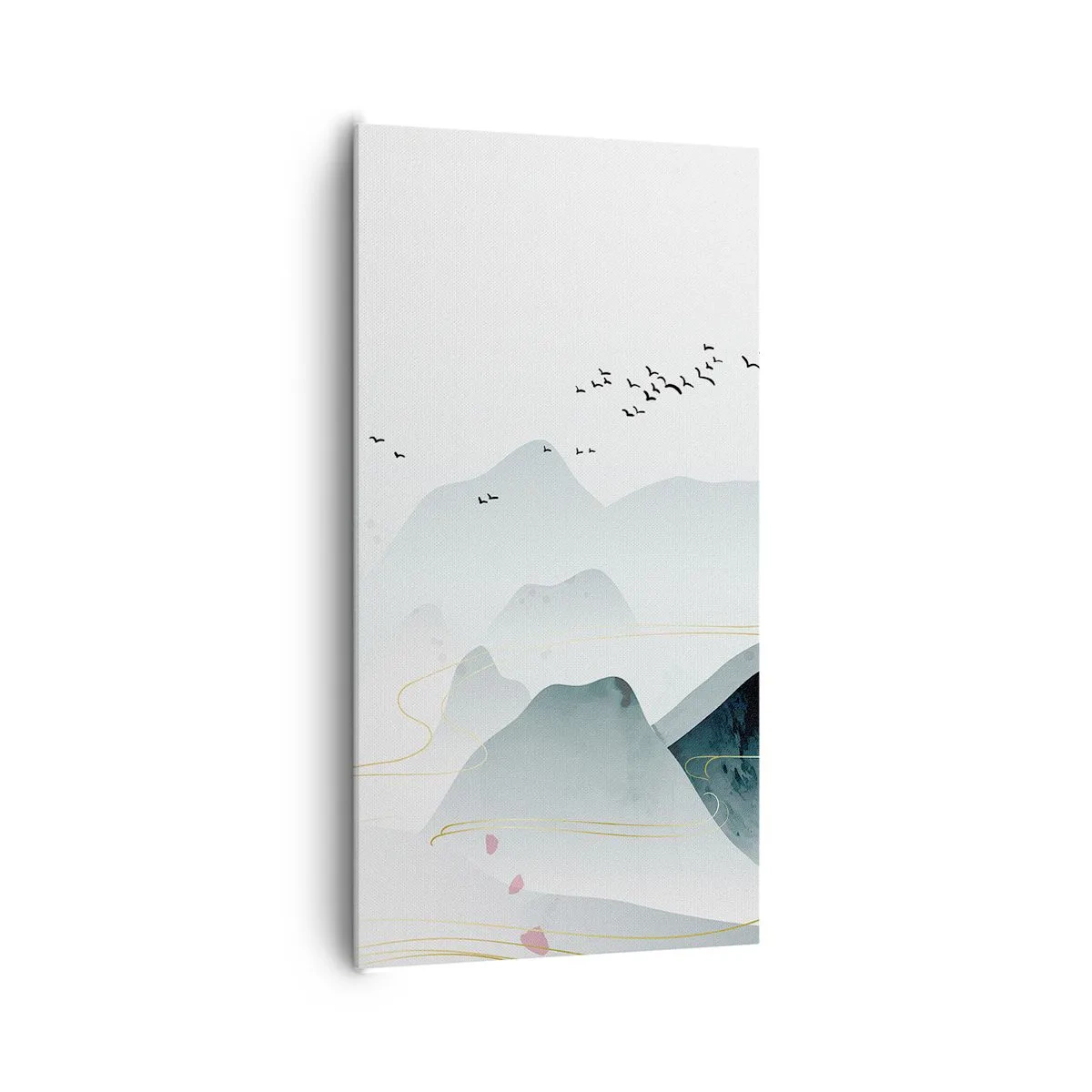 Cuadro sobre lienzo - Impresión de Imagen - Sobre las cimas - 65x120 cm