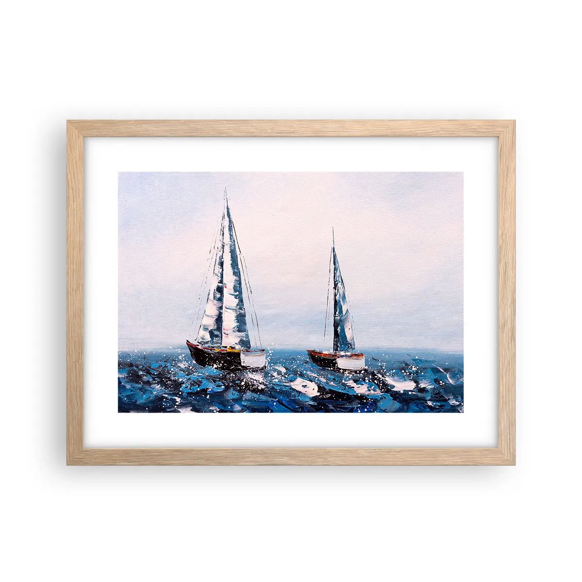 Póster en marco roble claro - Hermandad del viento - 40x30 cm