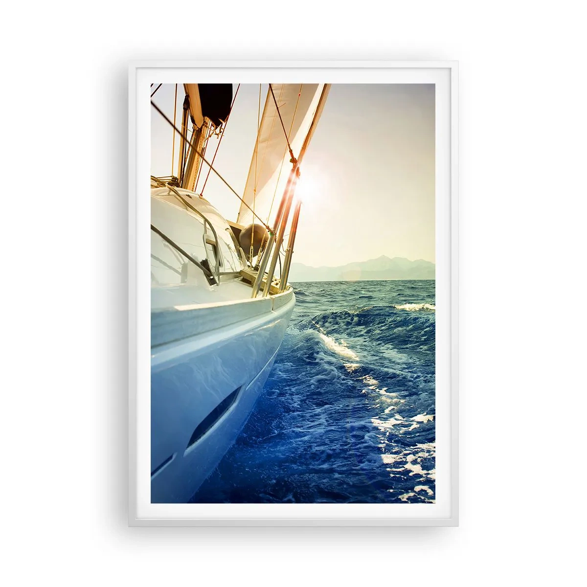 Póster en marco blanco - Para una aventura - 70x100 cm