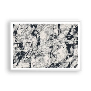 Póster en marco blanco - La interpenetración de los opuestos - 100x70 cm