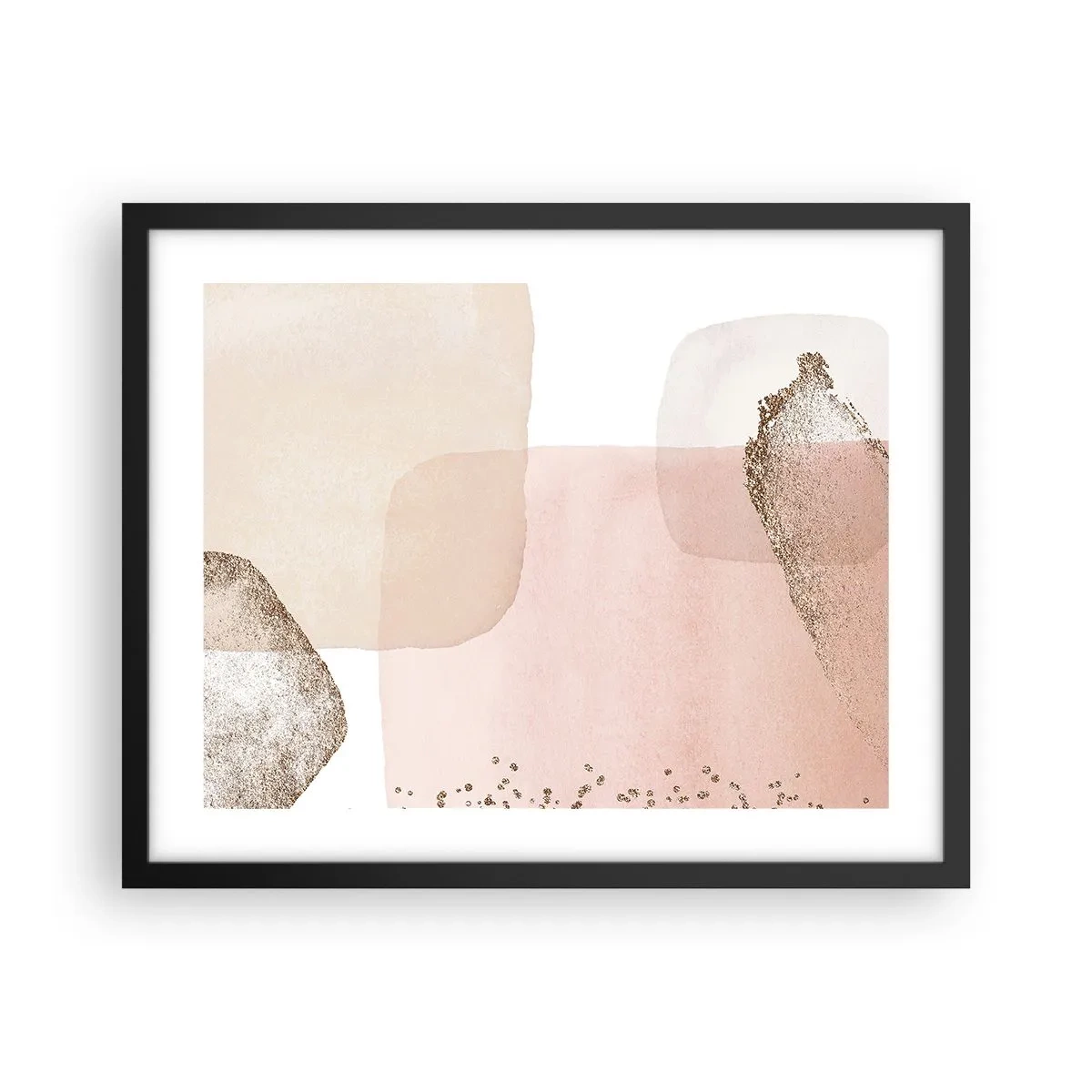 Póster en marco negro - Una mirada a través del color - 50x40 cm
