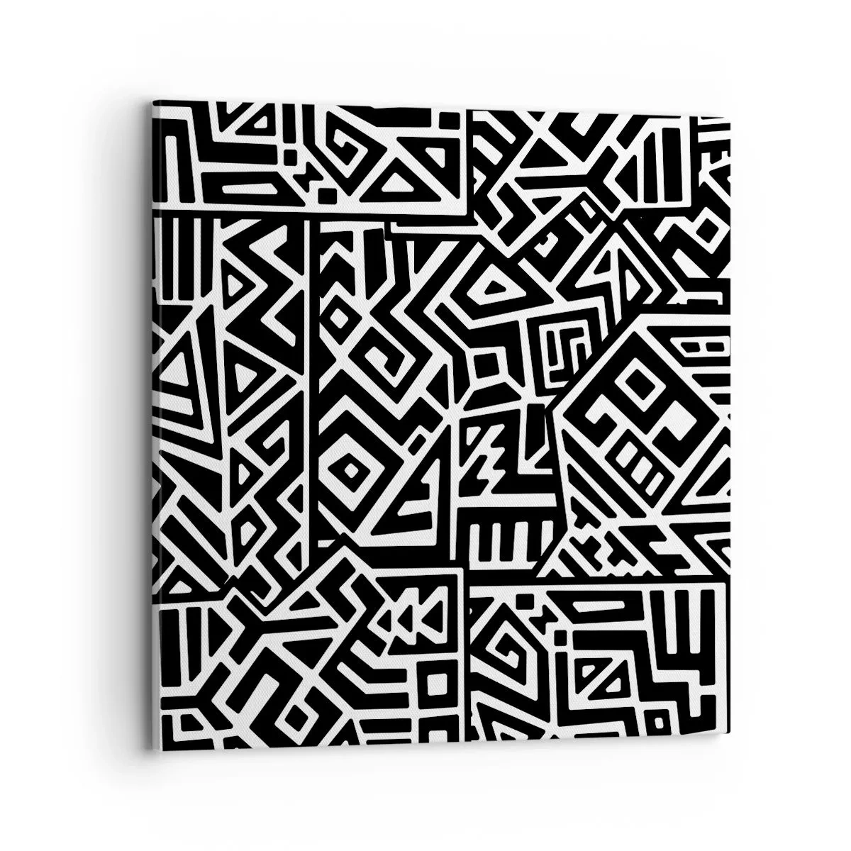 Cuadro sobre lienzo - Impresión de Imagen - Composición precolombina - 70x70 cm